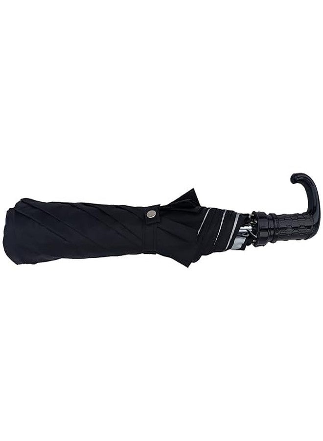 Ephemeral Umbrella for rain and sunshine, Strong and windproof with deep black colours is suitable for men, women, boys, girls, and kids. Unfold or Two fold black umbrellas. - Image 2